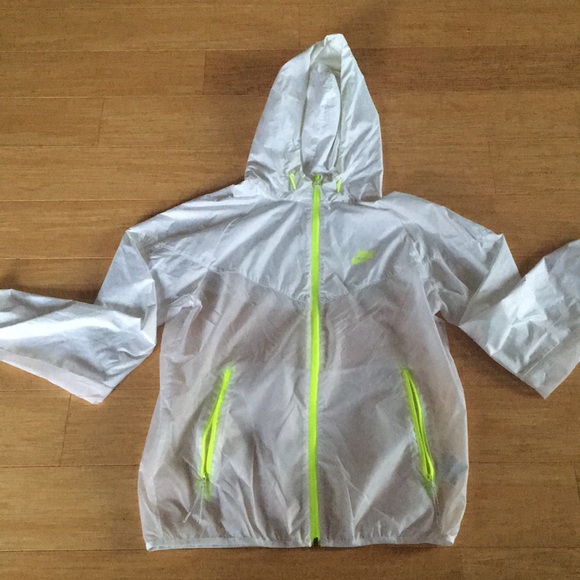 clear rain jacket nike